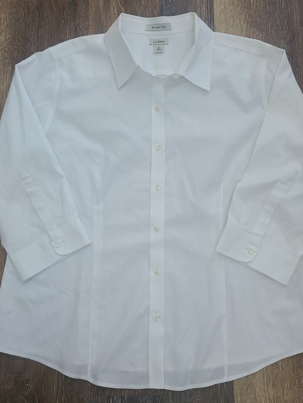 L.L. Bean Wrinke Free Button Down Women's Size Large Petite